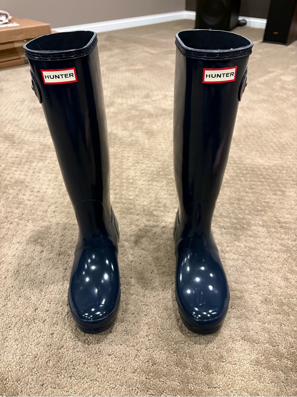 Hunter Navy Blue Gloss Women’s 10
